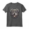 Carino Bouvier des Flandres Faccia Cartoon Herding Dog Amante Maglietta - Ideale per Proprietari di Cane - Amo il mio Bouvier des Flandres