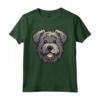 Carino Bouvier des Flandres Faccia Cartoon Herding Dog Amante Maglietta - Ideale per Proprietari di Cane - Amo il mio Bouvier des Flandres