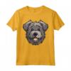 Carino Bouvier des Flandres Faccia Cartoon Herding Dog Amante Maglietta - Ideale per Proprietari di Cane - Amo il mio Bouvier des Flandres