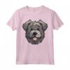 Carino Bouvier des Flandres Faccia Cartoon Herding Dog Amante Maglietta - Ideale per Proprietari di Cane - Amo il mio Bouvier des Flandres