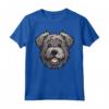 Carino Bouvier des Flandres Faccia Cartoon Herding Dog Amante Maglietta - Ideale per Proprietari di Cane - Amo il mio Bouvier des Flandres