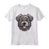 Carino Bouvier des Flandres Faccia Cartoon Herding Dog Amante Maglietta - Ideale per Proprietari di Cane - Amo il mio Bouvier des Flandres