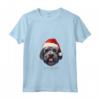 Bouvier Des Flandres Cane Divertente Woofy Christmas - Maglietta Semplice per Natale - Regalo per Amanti dei Cani