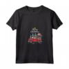 Bouvier Des Flandres - Camion Natalizio T-shirt con Collo a V - Regalo Natale per Amanti dei Cani