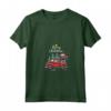 Bouvier Des Flandres - Camion Natalizio T-shirt con Collo a V - Regalo Natale per Amanti dei Cani