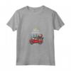 Bouvier Des Flandres - Camion Natalizio T-shirt con Collo a V - Regalo Natale per Amanti dei Cani