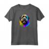 Bouvier des Flandres Pop Art - Splash Art Maglietta per Amanti dei Cani - Ideale per Proprietari e Famiglie Bouvier des Flandres