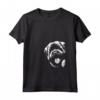 Donna Divertente Bouvier des Flandres Peeking Dog Graphic Design Maglietta con Collo a V - Ideale per gli Amanti dei Cani