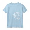 Donna Divertente Bouvier des Flandres Peeking Dog Graphic Design Maglietta con Collo a V - Ideale per gli Amanti dei Cani