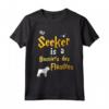 My Seeker is Bouviers des Flandres - Maglietta Unica per Amanti dei Cani - Ideale come Regalo per Proprietari di Bouviers des Flandres