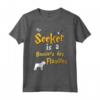 My Seeker is Bouviers des Flandres - Maglietta Unica per Amanti dei Cani - Ideale come Regalo per Proprietari di Bouviers des Flandres