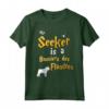 My Seeker is Bouviers des Flandres - Maglietta Unica per Amanti dei Cani - Ideale come Regalo per Proprietari di Bouviers des Flandres