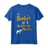 My Seeker is Bouviers des Flandres - Maglietta Unica per Amanti dei Cani - Ideale come Regalo per Proprietari di Bouviers des Flandres