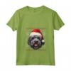 Bouvier Des Flandres Cappello di Babbo Natale Divertente - Maglietta per Mamma e Papà - Ideale per Natale, Ringraziamento e Compleanni