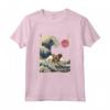 Bouvier Des Flandres Giapponese Kanagawa Wave Divertente Surf Cane Maglietta - Regalo Unico per Proprietari di Bouvier Des Flandres