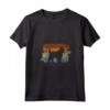 Design Retrò Del Cane Bouvier Des Flandres - Maglietta con Collo a V - Vintage per Amanti dei Cani Bouvier des Flandres