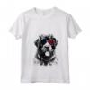 Donna Bouvier Des Flandres Dog 4 luglio America USA Bandiera Maglietta con Collo a V - Regalo per il Proprietario di Bouvier Des Flandres - Ideale per Natale o Ringraziamento