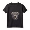 Donna Carino Bouvier des Flandres Faccia Cartoon Herding Dog Amante Maglietta - Ideale per Proprietari di Cani - Adoro il mio Bouvier des Flandres