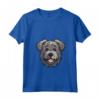 Donna Carino Bouvier des Flandres Faccia Cartoon Herding Dog Amante Maglietta - Ideale per Proprietari di Cani - Adoro il mio Bouvier des Flandres