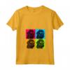 Bouvier des Flandres Cane Pop Art Design Illustrazione Maglietta con Collo a V - Regalo per Proprietari di Cani - Ideale per Natale o Compleanni