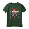 Bouvier Des Flandres Cappello di Babbo Natale Divertente - Maglietta per Cani Mamma e Papà - Regalo di Natale e Compleanno
