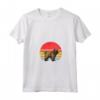 Bouvier Des Flandres - Cane vintage con tramonto Maglietta con Collo a V - Regalo per Amanti dei Cani - Ideale per Natale, Ringraziamento o San Valentino