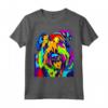 Bouvier Des Flandres Cane Artistico Divertente - Maglietta Colorata con Arte Pop - Abbigliamento per Amanti dei Cani