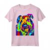 Bouvier Des Flandres Cane Artistico Divertente - Maglietta Colorata con Arte Pop - Abbigliamento per Amanti dei Cani