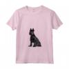 Donna Bouvier des Flandres Maglietta con Collo a V - Design Illustrato del Cane - Leggera e Comoda