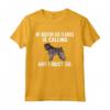 Divertente Il mio Bouvier des Flandres sta chiamando e devo andare cane Maglietta - Regalo per Amanti dei Cani - Ideale per Proprietari di Bouvier des Flandres
