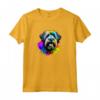 Bouvier des Flandres Pop Art - Dog Lover Splash Art Maglietta - Ideale per Proprietari e Famiglie