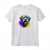 Bouvier des Flandres Pop Art - Dog Lover Splash Art Maglietta - Ideale per Proprietari e Famiglie