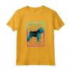 Bouvier des Flandres Cane Vintage Retro Maglietta - Ideale per gli Amanti del Bouvier des Flandres e per Regali Unici