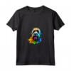 Bouvier des Flandres Pop Art - Dog Lover Splash Art Maglietta con Collo a V - Ideale per Amanti e Proprietari di Cani Bouvier des Flandres