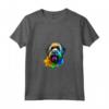 Bouvier des Flandres Pop Art - Dog Lover Splash Art Maglietta con Collo a V - Ideale per Amanti e Proprietari di Cani Bouvier des Flandres