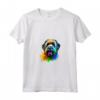 Bouvier des Flandres Pop Art - Dog Lover Splash Art Maglietta con Collo a V - Ideale per Amanti e Proprietari di Cani Bouvier des Flandres