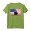 HapTiger Vintage Bouvier des Flandres Dog US American Flag Maglietta - Regalo Unico per Amanti dei Cani - Ideale per Tutte le Stagioni