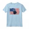 HapTiger Vintage Bouvier des Flandres Dog US American Flag Maglietta - Regalo Unico per Amanti dei Cani - Ideale per Tutte le Stagioni