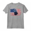 HapTiger Vintage Bouvier des Flandres Dog US American Flag Maglietta - Regalo Unico per Amanti dei Cani - Ideale per Tutte le Stagioni