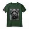 Raffreddare Bouvier Des Flandres Ritratto in Bianco e Nero - Maglietta Stile Cani - Regalo per Amanti dei Bouvier Des Flandres