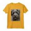 Raffreddare Bouvier Des Flandres Ritratto in Bianco e Nero - Maglietta Stile Cani - Regalo per Amanti dei Bouvier Des Flandres