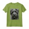 Raffreddare Bouvier Des Flandres Ritratto in Bianco e Nero - Maglietta Stile Cani - Regalo per Amanti dei Bouvier Des Flandres