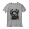 Raffreddare Bouvier Des Flandres Ritratto in Bianco e Nero - Maglietta Stile Cani - Regalo per Amanti dei Bouvier Des Flandres
