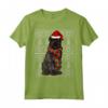 Natale Ugly Christmas Bovaro delle Fiandre Maglietta - Regalo per Amanti dei Cani - Santa Hat Xmas Design