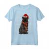 Natale Ugly Christmas Bovaro delle Fiandre Maglietta - Regalo per Amanti dei Cani - Santa Hat Xmas Design