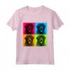 Bouvier des Flandres Cane Pop Art Design Illustrazione Maglietta - Regalo Unico per Amanti dei Cani - Ideale per Natale o Compleanni