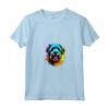 Bouvier des Flandres Pop Art - Dog Lover Splash Art Maglietta con Collo a V - Ideale per Proprietari e Famiglie Bouvier des Flandres