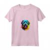Bouvier des Flandres Pop Art - Dog Lover Splash Art Maglietta con Collo a V - Ideale per Proprietari e Famiglie Bouvier des Flandres