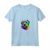 Bouvier des Flandres Pop Art - Dog Lover Splash Art Maglietta con Collo a V - Ideale per Proprietari e Amanti dei Cani