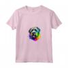 Bouvier des Flandres Pop Art - Dog Lover Splash Art Maglietta con Collo a V - Ideale per Proprietari e Amanti dei Cani